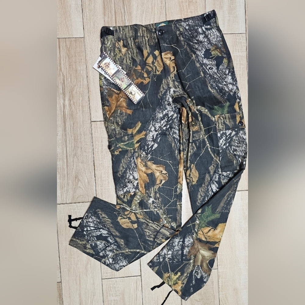 Mossy Oak Camo Cargo Pants Mens 34 Camouflage Outdoor Bowhunt Breakup - Picture 7 of 12